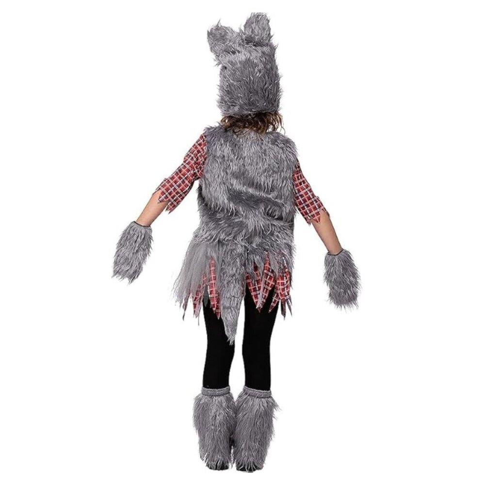 SPOOKTACULAR | Girl's Werewolf Costume Halloween Costume Medium GUC 8 10 yrs GUC - Picture 3 of 6